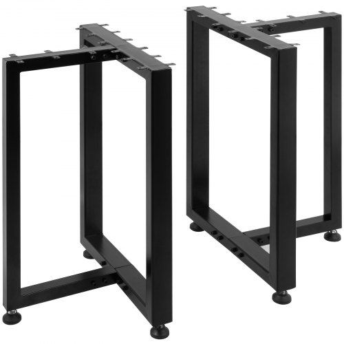 2pcs Pieds De Table Réglable 41*46cm Forme L Support De Table Bureau En Métal