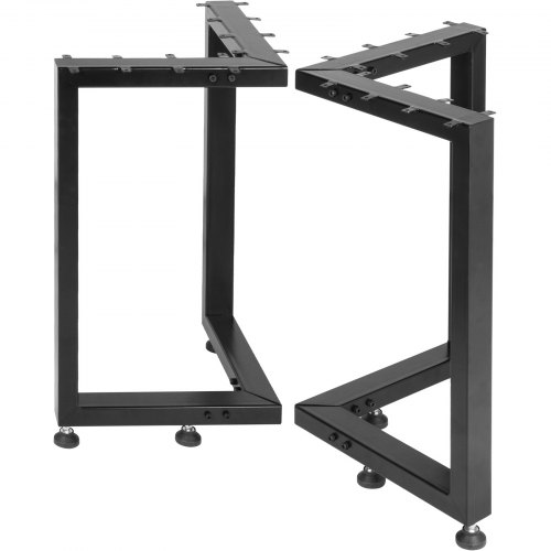2pcs Pieds De Table Réglable 71*45cm Forme L Support De Table Bureau En Métal