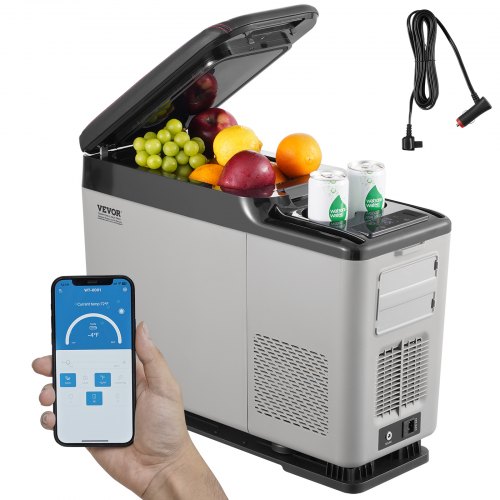 

VEVOR Réfrigérateur Portable à Compression Mini Frigo de Voiture 15L Zone Unique