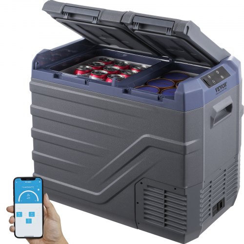 

VEVOR Réfrigérateur Portable à Compression Mini Frigo 40L Double Zone Voiture