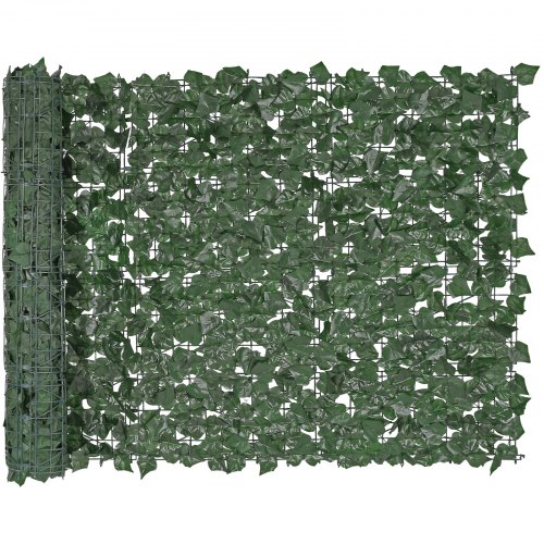 

VEVOR Haie Artificielle 99x249 cm Brise Vue Clôture de Lierre Artificiel Intimité Support en Tissu Maillé et Joint Renforcé Déco Fausses Feuilles pour Jardin, Extérieur, Cour, Balcon, Terrasse, Patio