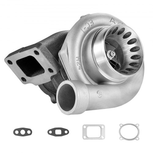 

VEVOR Turbocompresseur avec kit de joints, remplacement de turbo pour moteurs de voiture, compatible avec les cylindrées de moteur de 2,5 L à 6,0 L, résistant à la chaleur avec turbine en alliage K418