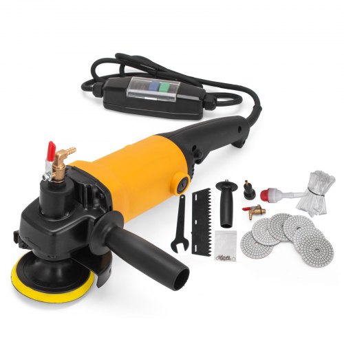 VEVOR Polisseuse à eau 1100W Machine de Polissage Tampons de Polissage Ponceuse