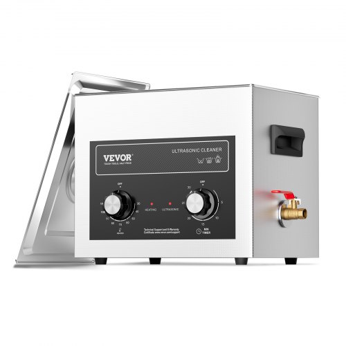 

VEVOR Nettoyeur à Ultrasons Numérique 10 L, Bac Ultrasons 240 W, Appareil de Nettoyage Ultrasonique Professionnel avec Minuterie, Chauffage et Panier, pour Pièces Automobiles, Bijoux, Lunettes, Labo