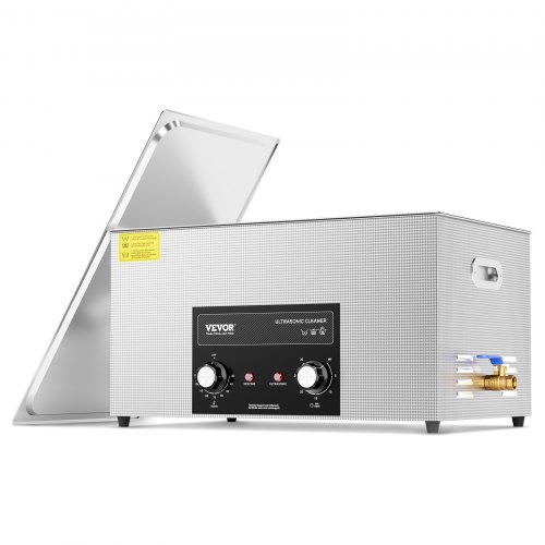 

VEVOR Nettoyeur à Ultrasons Numérique 22 L, Bac Ultrasons avec Minuterie, Chauffage et Panier, Appareil de Nettoyage Ultrasonique Professionnel 480 W, pour Bijoux Lunettes Montres, Labo Clinique