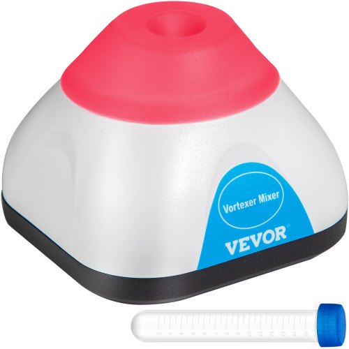 VEVOR Mini Agitateur Vortex 3000 tr/min 50 mL Mélangeur à Vortex Liquide Orbital 6 mm Agitateur de Laboratoire Vortex Tactile Mélange Encre Peinture Tube à Essai Labo Atelier Salon Rose