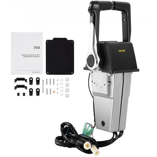 VEVOR Kit Boîte de Commande à Distance Accélérateur Bateau de Moteur Hors-Bord à Montage Latéral, Accélérateur Externe Monté sur Côté pour Moteur Bateau Hors-Bord Extérieur Yamaha 704-48207-13