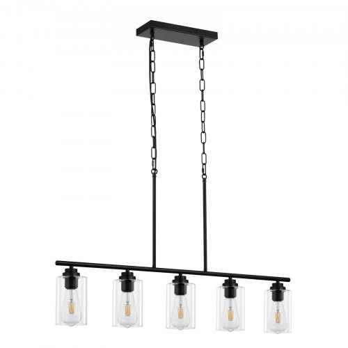 

VEVOR Lampes suspension 5 lumières pour îlot de cuisine salle à manger E27 60 W