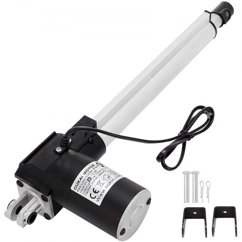 Actionneur Linéaire 6000N / 600kg Moteur Électrique DC 12V à Course Continue