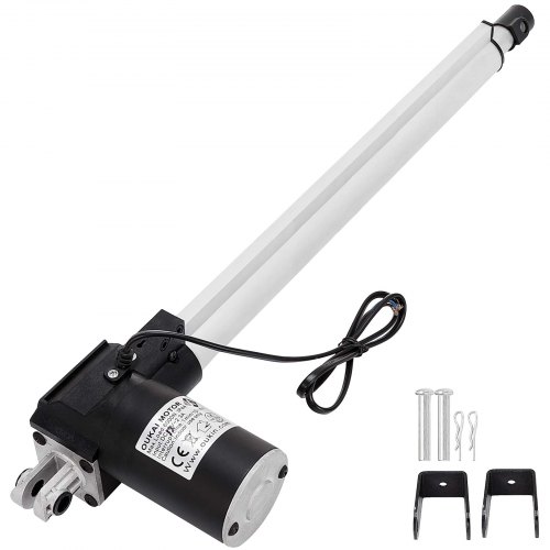 DC 12V Actionneur Linéaire 400mm Support de Montage Moteur Électrique 6000N