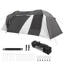 VEVOR Tente de Camping pour Moto Tente Moto et Motard 480x245x185 cm 4 Personnes