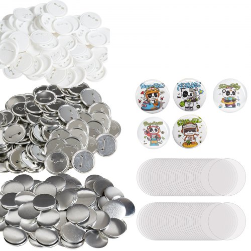 

VEVOR Badge Personnalisé Consommables 58mm 500 Kits Machine à Badges Non Incluse