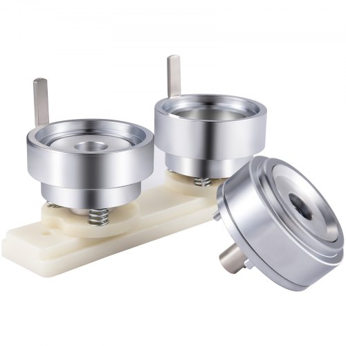 Badge VEVOR Poinçonnage 44mm Rond Bouton Moule Matrice en Acier au Carbone Badge Fabrication de Pins