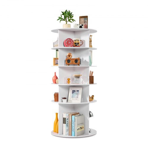 

VEVOR Étagère à chaussures rotative à 5 niveaux, présentoir à chaussures rotatif à 360°, organisateur sur pied de type plateau tournant pour 20 paires, pour chambre, salon, entrée, dressing, blanc