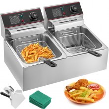 5000W 12L Friteuse Électrique Frites Acier Inoxydable Frites Commerciale