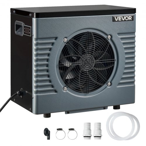 

VEVOR Pompe à Chaleur pour Piscine 4,16 kW Chauffage Électrique de Piscine Hors Sol Jusqu'à 15 m³ pour Natation, COP Max. 5,14, Faible Niveau Sonore, Protection GFCI, Température de Chauffe 15 à 40 °C