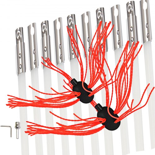 Vevor Brosse De Ramonage Kit Nettoyage De Poêle Pour Cheminée En Nylon 10 Tiges