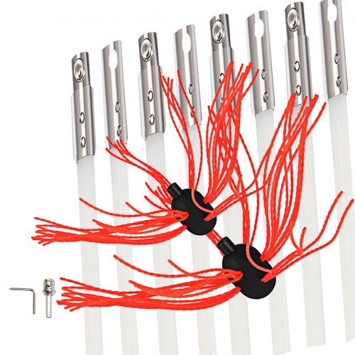Vevor Kit De Ramonage 1 Tête Brosse Supplémentaire Pour Poêle à Pellet 8 Tiges