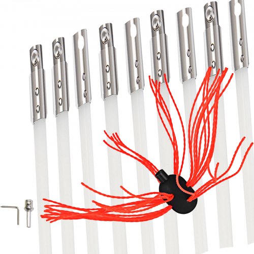 Vevor Kit De Ramonage Brosse De Cheminée Pour Poêle à Pellet En Nylon 9 Tiges
