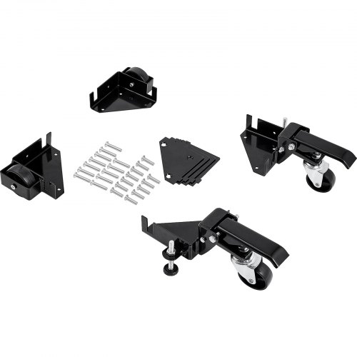 VEVOR Base Mobile 181,4 kg Socle Machine à Laver Réglable 2 Roues Directionnelles 2 Roues Pivotantes