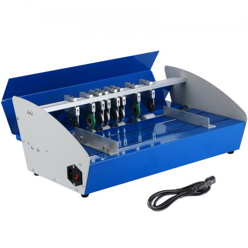 VEVOR Pliage de Papier Fixe Vitesse 220 V Machine de Pliage de Papier 460 mm Machine de Pliage Profondeur de Pliage Ajustable 2 Piste de Rainage pour la Création D'empreintes Droites pour les Dossiers