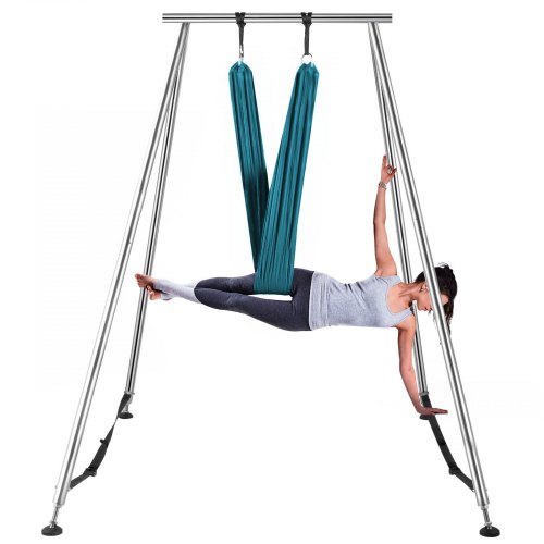 6M Hamac Aérien De Yoga Balançoire Inversion Stand Yoga Danse Aérienne Vert-image-010159306232