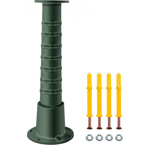 VEVOR Antique Hand Water Pump Stand Pitcher Pump Stand Cast Iron Well Pump Stand with Pre-set 0.5" Holes for Easy Installation Old Fashion Pitcher Hand Pump Stand for Home Yard Pond Garden Outdoors Gr