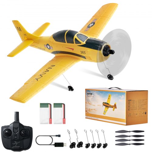 

VEVOR Avion RC formateur en mousse EPP jouet d'avion 2,4 GHz avec télécommande