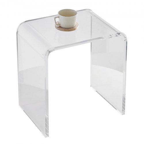 

VEVOR Table d'Appoint en Forme de C 415x305x460 mm Bout de Canapé en Acrylique Table Basse Capacité de Charge Max. 25 kg Table de Chevet pour Affaires à Portée de Main Salon Chambre Balcon Transparent