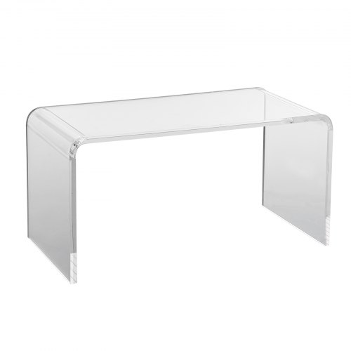 

VEVOR Table basse en acrylique, table d'appoint en acrylique transparent en forme de C, table d'appoint en acrylique transparent de 16,3 pouces de haut, pour café, boisson, nourriture, collation utili