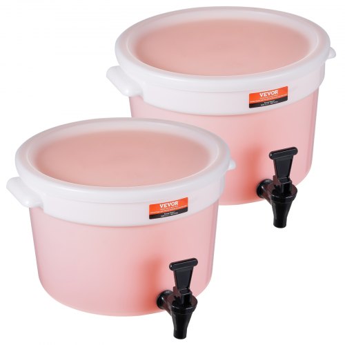 

VEVOR Distributeur de Boissons 2PCs Grande Capacité de 11 L, Fontaine à Eau avec Robinet et Couvercle, en Plastique, Distribution de Jus Limonade Thé Glacé, pour Restaurants, Hôtels, Cafés, Soirées