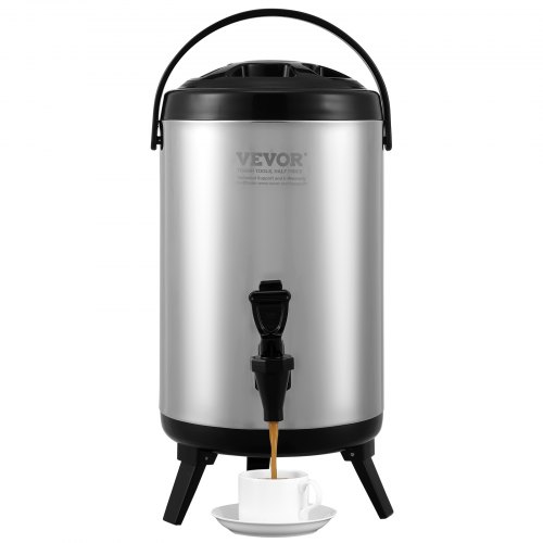 VEVOR Distributeur de Boissons Isotherme 7,6L Distributeur d’Eau Chaude et Froide Non Électrique Ino