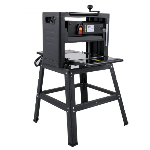 VEVOR Raboteuse Dégauchisseuse à Bois 1500 W Rabot Électrique Largeur de Coupe Max 318 mm Raboteuse d'Épaisseur 2 Lames 9000 tr/min Épaisseur de Coupe de 5-150 mm Profondeur 3 mm