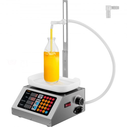 VEVOR Machine De Remplissage Liquide 8-3000ml Remplissage Automatique en Acier Inoxydable Machine De Remplissage Poudre Liquide Appareil De Pesage pour la pharmacie, les cosmétiques/la nourriture