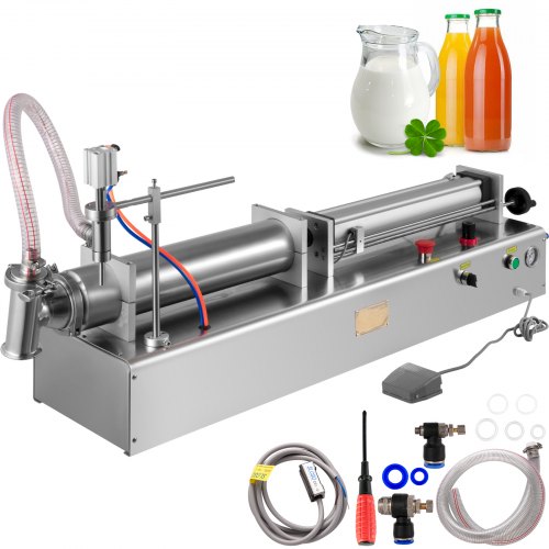 Vevor Pneumatique Liquide Machine De Remplissage Automatique 0.5-3l Tête Simple