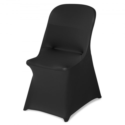 

VEVOR Housse de Chaise Extensible 30PCs Noires, Couverture Protecteur de Chaise en Polyester et Élasthanne, Devant Plat, pour Mariage Salle à Manger Banquet, Convient aux Sièges Jusqu'à 46x50x86 cm