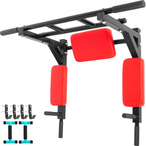 

VEVOR Barre de Tractions Capacité Maximale 300kg Barre de Traction Mural Barre Fixe Barre de Traction Multifonctions Barres Parallèles Muscle Abdominal Construction Robuste Fitness Gym Power Tour