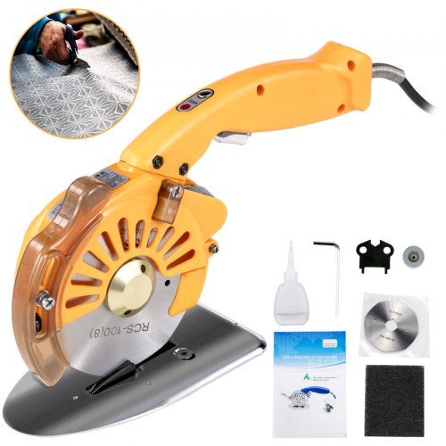 Coupeur De Tissu Electrique 100mm Machine De Découpe 5 Vitesse Réglables 220v