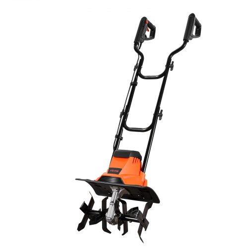 

VEVOR Motobineuse Électrique Filaire 1200 W, Largeur de Travail 36 cm Profondeur 22 cm, Motoculteur de Jardin avec Fraises en Acier et Poignée Pliable, pour Potager, Pelouse et Cour, Arrêt de Sécurité