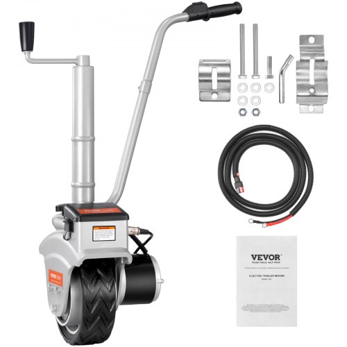 VEVOR Roue Jockey Motorisée Électrique Remorque 2268 kg Chariot de Remorque 350 W 12 V Vitesse Dépla