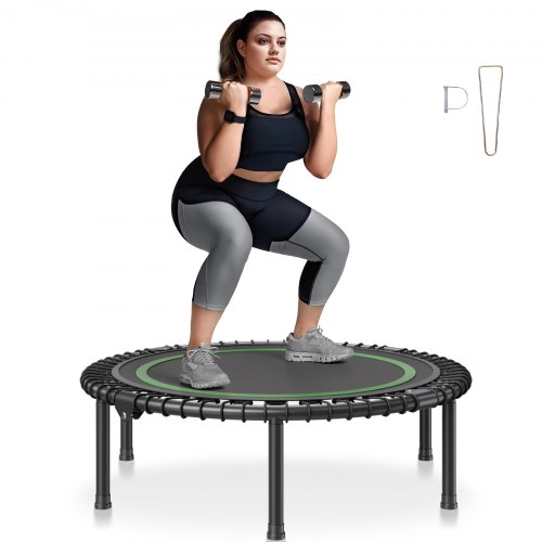 

VEVOR Mini trampoline pliable fitness rebounder 1027 mm pour adulte entraînement