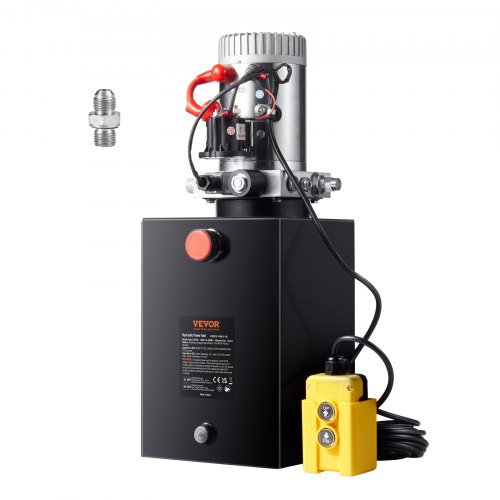 Pompe Hydraulique 12V 800W Pour Remorque Basculante - Débit 1.1cc/r, 2850 Tr/min, Réservoir 1.5L, Télécommande Incluse