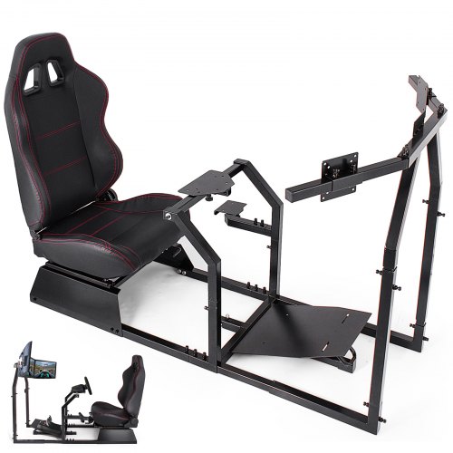 Support De Volant+chaise+support écran Pliable Cockpit Réaliste For Logitech