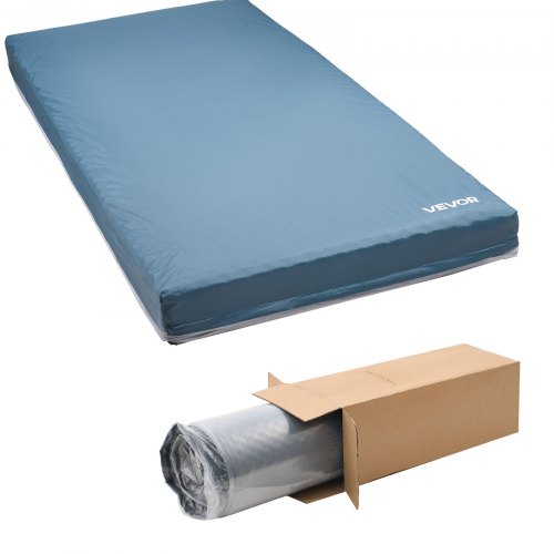 

VEVOR Matelas Médical, Charge 158,8 kg, Matelas de Lit Médicalisé Mousse Double Couche, 203x91,4x15,3 cm, pour Soins de Longue Durée à Domicile Hôpital, Traitement des Escarres, Maisons de Retraite