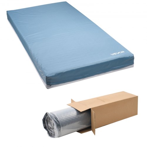

VEVOR Matelas Médical, Charge 204,1 kg, Matelas de Lit Médicalisé en Mousse Multicouche, 203x91,4x15,3 cm, pour Soins de Longue Durée à Domicile Hôpital, Traitement des Escarres, Maisons de Retraite