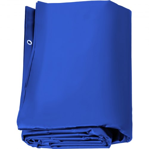 Vevor Bâche Protection Piscine Hivernage Bulle Rectangulaire 3.5x5 m, Pvc Bleue
