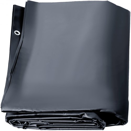 VEVOR Bâche à Bulle Piscine Hivernage, Anthracite en PVC 650-680 g/m² Couverture Solaire Piscine Rectangulaire, 4 x 7 m Maille Serrée pour Piscines Maison Jardin Hôtel Ingénierie