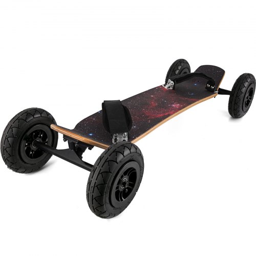 Skateboard Professionnel 94x20cm Longboard Cruiser avec Roues 50x20cm Étoilé