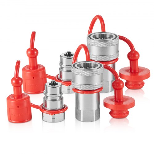 

VEVOR Coupleur Hydraulique Raccord Rapide 12,7 mm NPT Conique Chargeuse Compacte