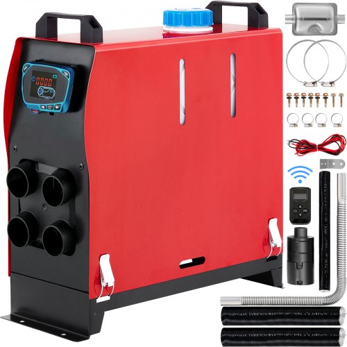 

VEVOR Chauffage Diesel à Air Comprimé à Diesel 5 kW 4 Trous Chauffage Diesel à Air Diesel Chauffage à Air Diesel Chauffage sur Pied Chauffage à Air Télécommande LCD Plan pour Camion Bateaux Voiture